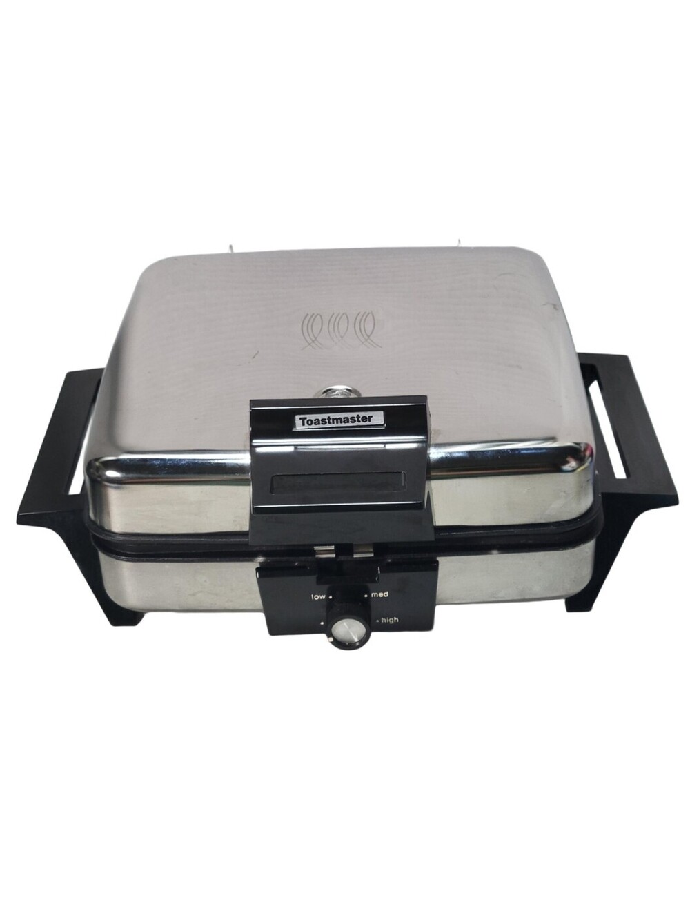 Vintage Toastmaster Waffle Maker Griddle 269C Chrome Reversible Plates